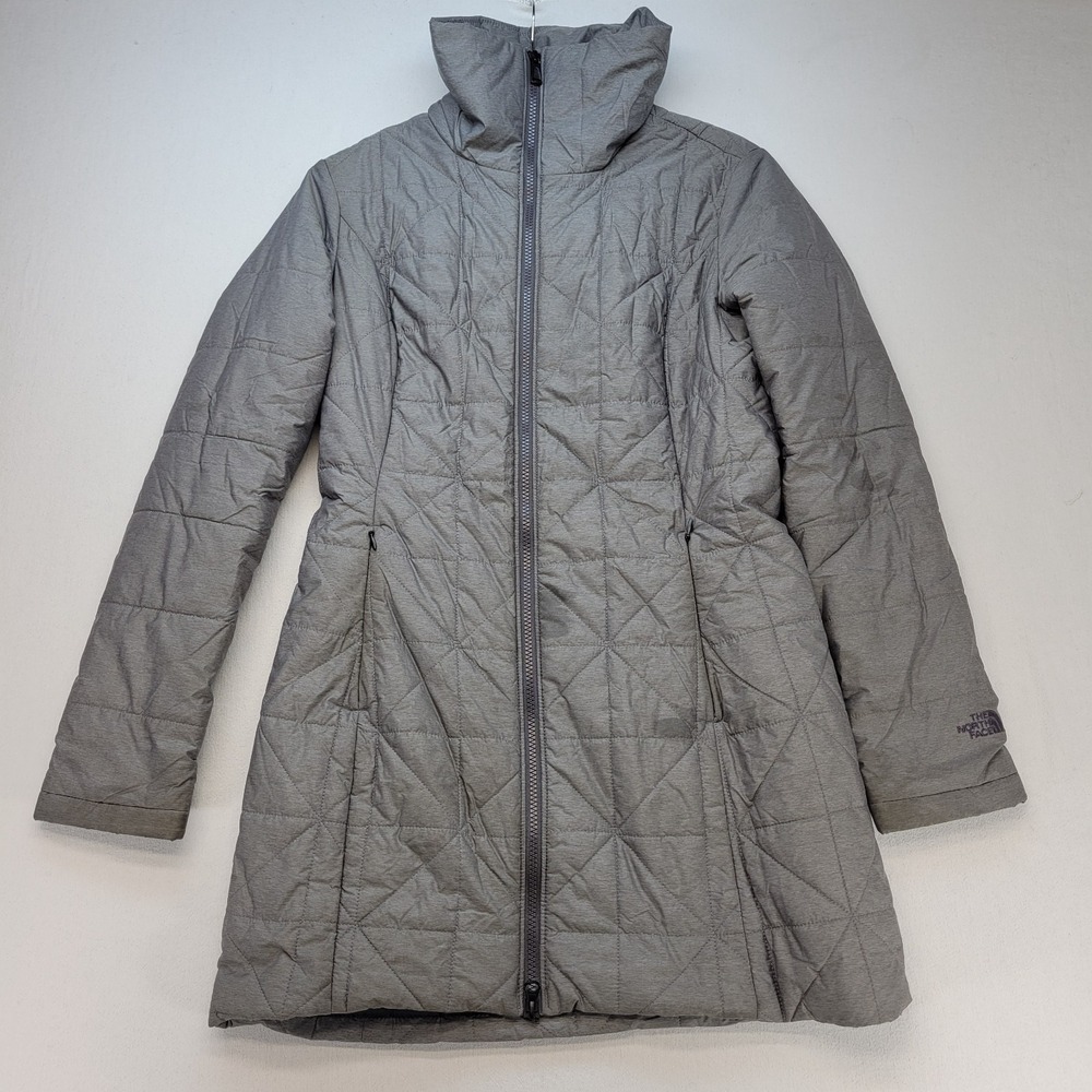 The North Face Insulated Arlayne Jacket Puffer Womens Small Petite Gray Coat